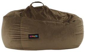 Fotoliu tip sac, material textil gri-maro TAUPE, TRIKALO