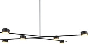 Lustră neagră din metal Coda – Trio Select