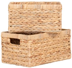 Coșuri Passo, hiacint de apă, natural, 2 buc