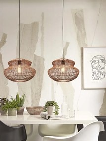 Lustra/Pendul eco din ratan Zanzibar round 40cm, nat