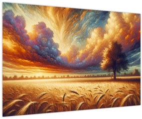 Tablou – Arbore pe câmp (90x60 cm)