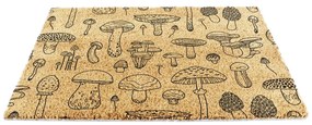 Covoraș de intrare din fibre de nucă de cocos 40x60 cm Mushrooms – Artsy Doormats