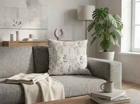Fata de perna din policoton SALVIA 45x45 cm, gri-maro