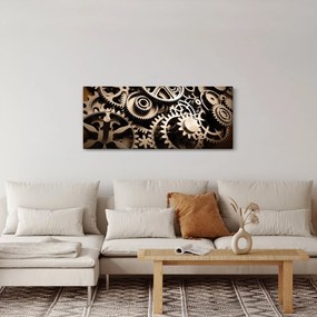 Tablou - Piese de ceas (120x50 cm)