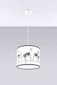 Lustră pentru copii albă Puss – Sollux