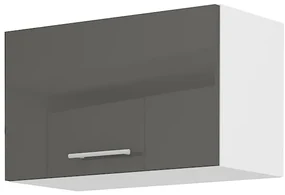 Dulap superior de bucătărie Lavera 60 GU 36 1F (alb + gri lucios). 1032417