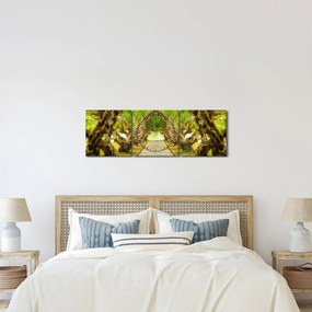 Tablou - Tunel viu din plumeria (cu ceas) (90x30 cm)