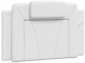 374761 vidaXL Pernă pentru tăblie pat, alb, 80 cm, piele artificială