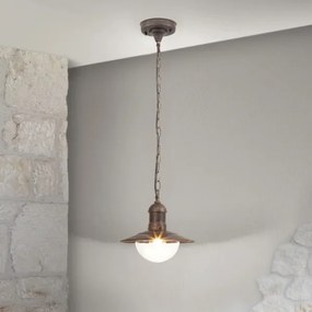 Brilagi - Lampă suspendată de exterior MOLDE 1xE27/60W IP44 bronz/patină