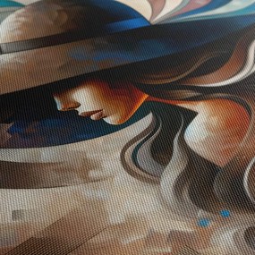 Tablou portret abstract de femeie