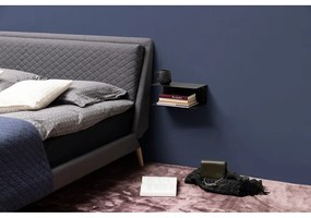 Raft dublu de perete din metal Actona Joliet, lățime 35 cm, negru