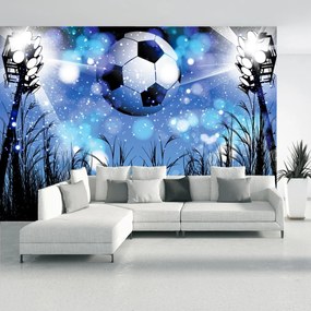 Fototapet - Minge de fotbal în lumina reflectoarelor (147x102 cm)