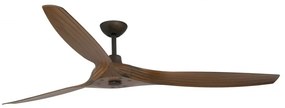Ventilator de tavan cu telecomanda design modern MOREA maro/ lemn nuc