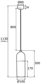 Pendul design modern BURGOS crom