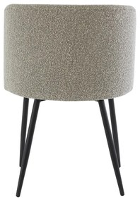 Scaun de sufragerie gri tapițat Elyna – Light &amp; Living