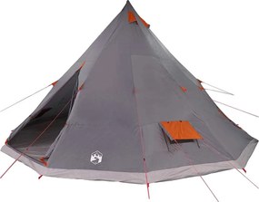vidaXL Cort Tipi Gri și Portocalie 560 x 560 x 300 cm tafta