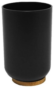 Suport pentru periuța de dinți negru din plastic Smart – douceur d'intérieur