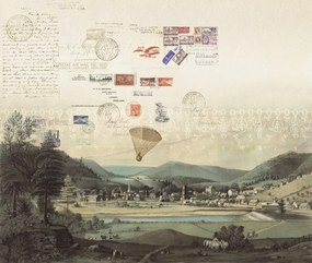 Fototapet, Tres Tintas &amp; Rebel Walls, Stamps