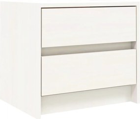 vidaXL Noptieră, alb, 40x31x35,5 cm, lemn masiv de pin