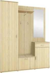 Mobilier hol AMALIA, stejar sonoma, PAL melaminat, 144x32x188 cm