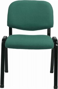 Scaun ISO 2, verde/negru, stofa, 53x55x82 cm