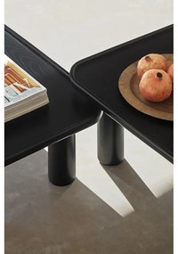 Set 2 măsuțe auxiliare Teulat Nest, negru