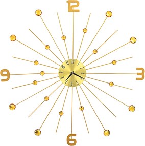 vidaXL Ceas de perete, auriu, 70 cm, metal