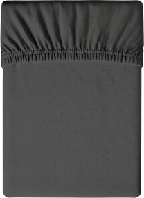 Cearsaf Jersey cu elastic 90x200 cm gri inchis