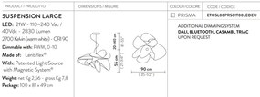 Lustra LED realizata manual Etoile Large Prisma