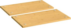 vidaXL Protecții pentru aragaz, 2 buc., 50x28x1,5 cm, bambus