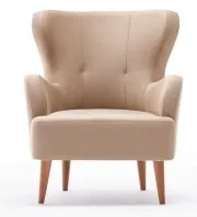 Fotoliu cu aripi NEKO, crem