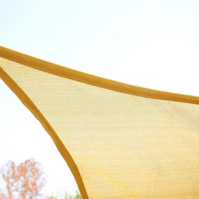 Outsunny Tendone parasole rettangolare in HDPE, sabbia, 3x4m