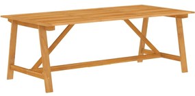 Set mobilier de gradina, 9 piese, lemn masiv de acacia Lungime masa 120 cm, 9