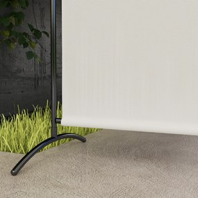 Outsunny Paravan exterior cu panou unic, separator de încăpere de 180H cm cu protecție UV30+, Bej | Aosom Romania
