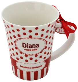 Cană din porțelan personalizată Diana