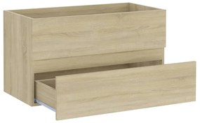 Dulap de chiuveta, stejar Sonoma, 80x38,5x45 cm, PAL Stejar sonoma, Dulap pentru chiuveta, 1