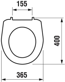 JIKA H8933830000001 - Capac WC LYRA termoplastic/alb