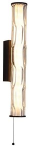 Aplica LED de perete baie metal sticla IP44 Vibrate