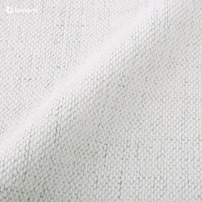 Pat matrimonial crem tapițat cu spațiu de depozitare cu somieră 200x200 cm Lupine – Micadoni