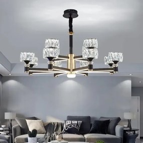 Lustra led cristal Reina, 12 Brate
