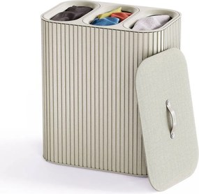 Coș de rufe bej 3x30 l din bambus Tota Trio Luxe – Joseph Joseph
