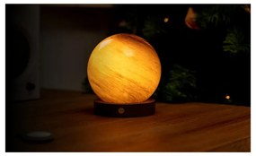 Decorațiune luminoasă maro închis cu USB ø 12 cm Sand Storm – Gingko