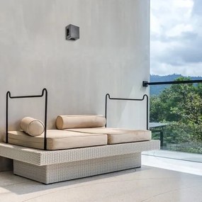 Aplica LED iluminat exterior ambiental IP54 Lippa negru