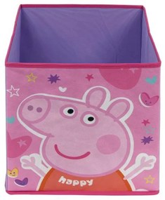 Purcelușa Peppa cutie de depozitare jucării 31×31×31 cm