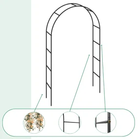 Gardebruk Suport arcuit pentru trandafiri 240x140x37 cm
