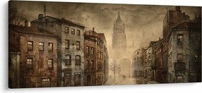 Tablou - Pictura orașului (120x50 cm)