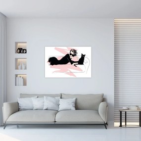 Tablou - Doamnă de modă (90x60 cm)