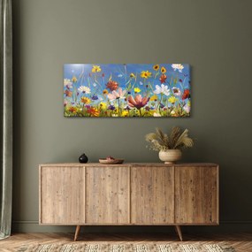Tablou cu luncă înflorită (120x50 cm)