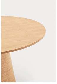 Masă de dining în culoare naturală rotundă cu aspect de lemn de stejar ø 65 cm Cep – Teulat