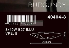 Plafonier diametru 40cm Burgundy 40404-3 GL